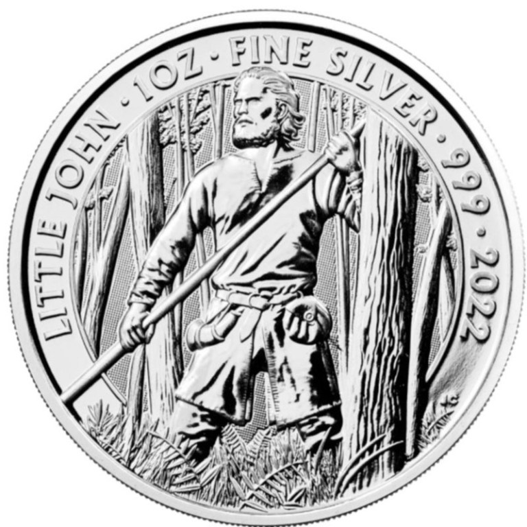 1oz British Little John Myths & Legends Silver Coin – 2022